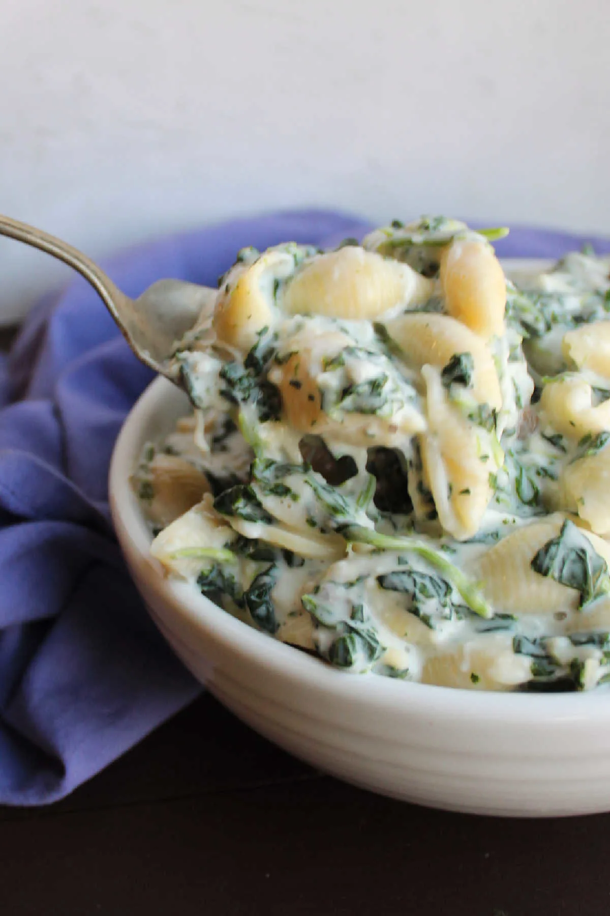 Creamed Spinach Macaroni and Cheese